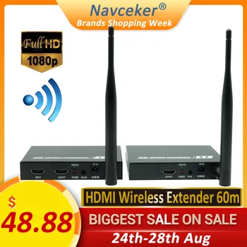 Navceker ZY-DT211W Wireless HDMI Video TV Transmitter Receiver WIFI 60m Wireless HDMI Extender HD Wireless Transmission System
Navceker ZY-DT211W Wireless HDMI Video TV Transmitter Receiver WIFI 60m Wireless HDMI Extender HD Wireless Transmission System