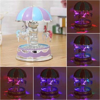 Merry-go-round Rotating Music Box Christmas Birthday Carousel Horse Music Box Home Wedding Decorations Gift Toys Musical Box
Merry-go-round Rotating Music Box Christmas Birthday Carousel Horse Music Box Home Wedding Decorations Gift Toys Musical Box