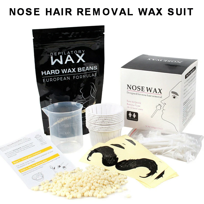Nose Ear Hair Remover Removal Wax Kit Painless Men's Nasal Waxing Tool Set Plastic Waxing Sticks Nose Stickers
Nose Ear Hair Remover Removal Wax Kit Painless Men's Nasal Waxing Tool Set Plastic Waxing Sticks Nose Stickers