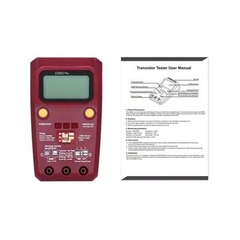 ESR02 Pro Multi-purpose Transistor Tester Diode Triode Capacitance Resistor Meter LCD ESR Meter MOS/PNP/NPN SMD Tester
ESR02 Pro Multi-purpose Transistor Tester Diode Triode Capacitance Resistor Meter LCD ESR Meter MOS/PNP/NPN SMD Tester