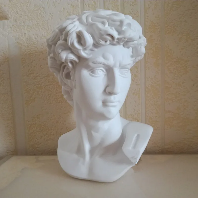 Art Mini David Head Portraits Bust Gypsum Statue Michelangelo Buonarroti Home Decoration Resin Art&Craft Sketch Practice DA
Art Mini David Head Portraits Bust Gypsum Statue Michelangelo Buonarroti Home Decoration Resin Art&Craft Sketch Practice DA