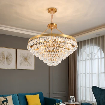Luxury gold crystal chandelier lighting living room girl bedroom light fixtures round kitchen hanging lamp 
Luxury gold crystal chandelier lighting living room girl bedroom light fixtures round kitchen hanging lamp