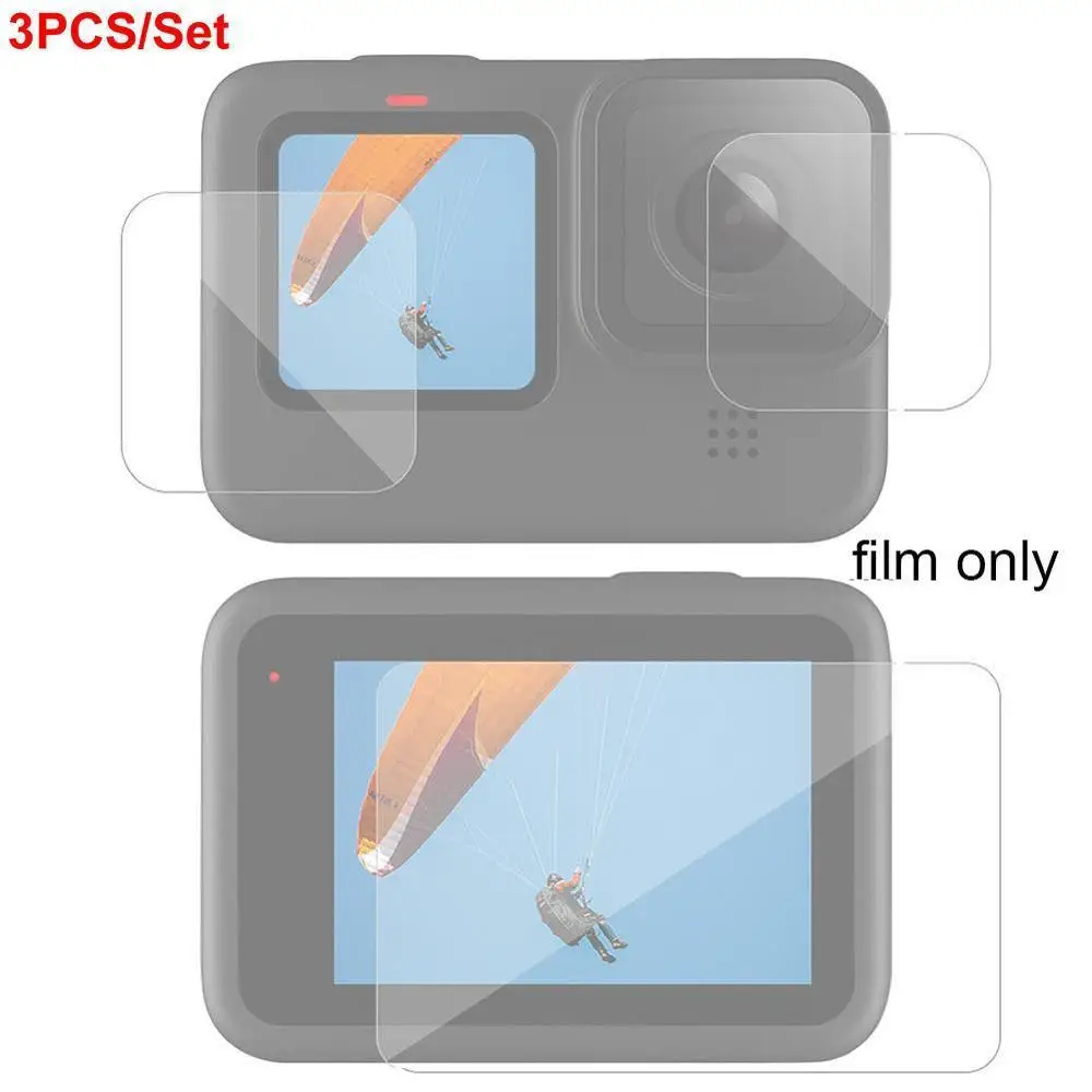 3PCS Tempered Glass Screen Protector for GoPro Hero 9 Black Lens Protection Protective Film for Gopro Hero 9 Camera Accessories
3PCS Tempered Glass Screen Protector for GoPro Hero 9 Black Lens Protection Protective Film for Gopro Hero 9 Camera Accessories