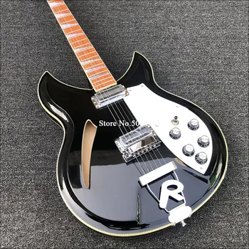 High-quality 6-string 381 electric guitar, black paint, double drum half-empty core electric guitar, Korean accessories, free sh
High-quality 6-string 381 electric guitar, black paint, double drum half-empty core electric guitar, Korean accessories, free sh