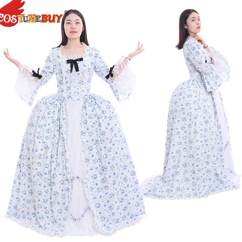 

Costumebuy Victorian Marie Antoinette Rococo Gothic Girl Ball Gown Antoinette Baroque Masquerade Women Floral Dress Custom Made