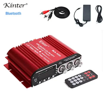 

kinter MA-500 Sound Amplifier Audio 4.0 Channels Hifi Stereo Amplifiers With Bluetooth SD USB Input FM Radio DC12V Power Adapter