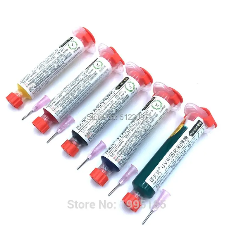 10ML Blcak Yellow Green Red UV SOLDER MASK PCB BGA PAINT PREVENT CORROSIVE ARCING Soldering Paste Flux Cream Welding Fluxes Oil
10ML Blcak Yellow Green Red UV SOLDER MASK PCB BGA PAINT PREVENT CORROSIVE ARCING Soldering Paste Flux Cream Welding Fluxes Oil