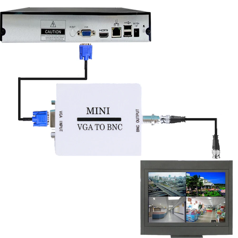VGA To BNC Adapter Conversor Digital Switcher Box Mini HD VGA To BNC Video Converter Convertor Box Composite for HDTV Monitor
VGA To BNC Adapter Conversor Digital Switcher Box Mini HD VGA To BNC Video Converter Convertor Box Composite for HDTV Monitor