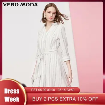 Vero Moda Women's Cotton and Linen Stripe 3/4 Sleeves Shirt Collar Dress | 31927C514
Vero Moda Women's Cotton and Linen Stripe 3/4 Sleeves Shirt Collar Dress | 31927C514