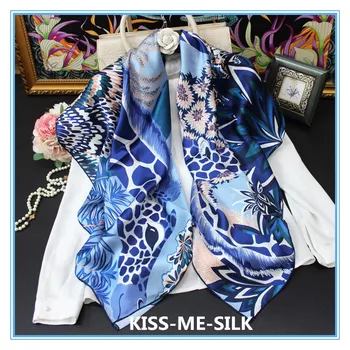 KMS Jungle Giraffe silk satin square scarf shawl mulberry-silk scarf shawl for Girl Lady Women 110*110CM/60G
KMS Jungle Giraffe silk satin square scarf shawl mulberry-silk scarf shawl for Girl Lady Women 110*110CM/60G