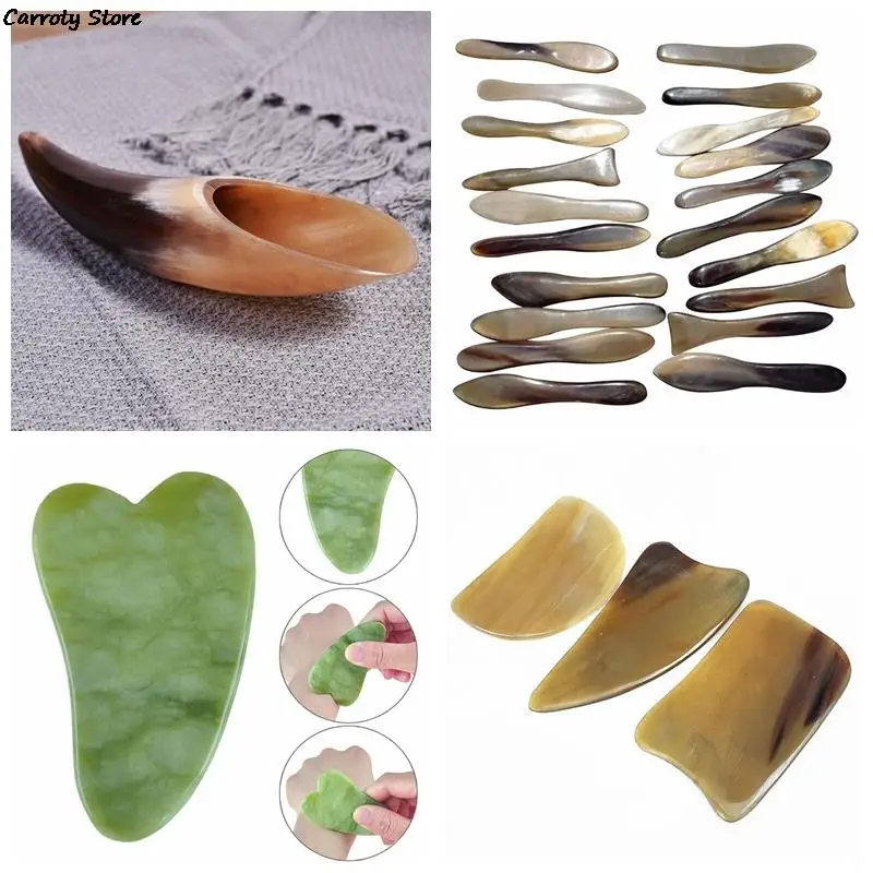New 1pc Natural Buffalo Horn No Stress Guasha Massage Tool Acupuncture SPA Therapy Gua Sha Massager Scraping Board Health Care
New 1pc Natural Buffalo Horn No Stress Guasha Massage Tool Acupuncture SPA Therapy Gua Sha Massager Scraping Board Health Care