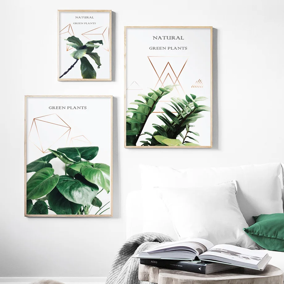 Geometry fresh Natural Green Plants Leaf Wall Art Canvas Painting Nordic Posters And Prints Wall Pictures For Living Room Decor
Geometry fresh Natural Green Plants Leaf Wall Art Canvas Painting Nordic Posters And Prints Wall Pictures For Living Room Decor