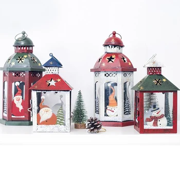 Retro Christmas Ornaments Lantern Christmas Windproof Candle Holder Decoration Snowman Santa Christmas Iron Candle Holder
Retro Christmas Ornaments Lantern Christmas Windproof Candle Holder Decoration Snowman Santa Christmas Iron Candle Holder