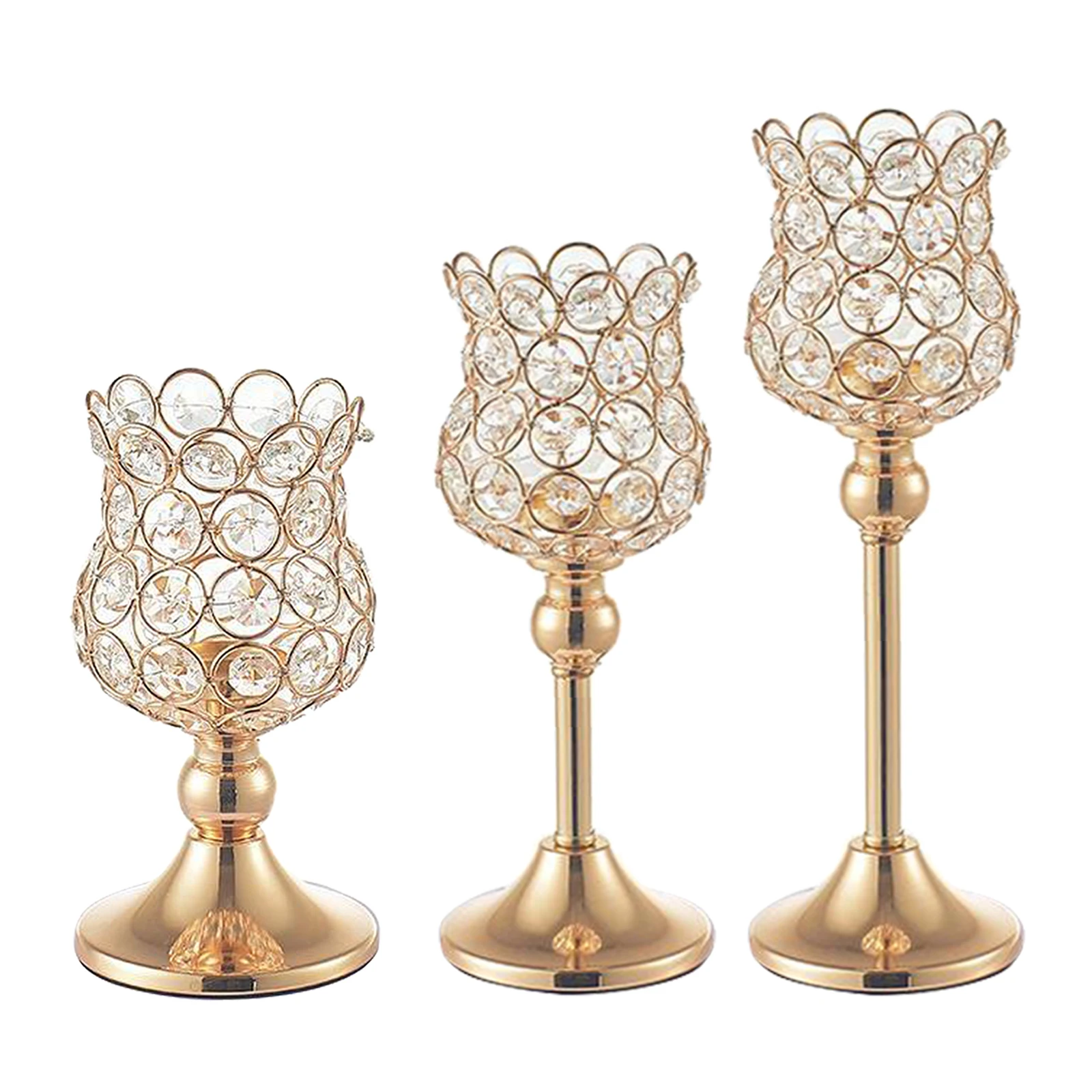 Crystal Candle Holders Flowers Vase Candlestick Centerpieces Tabletop Candelabra Wedding Christmas Romantic Dinner Decoration Crystal Candle Holders Flowers Vase Candlestick Centerpieces Tabletop Candelabra Wedding Christmas Romantic Dinner Decoration