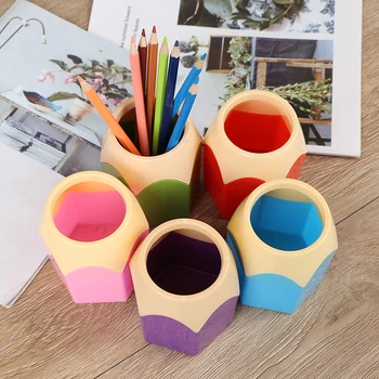 1 Pcs Creative Pen Vase Pencil Pot Makeup Brush Holder Stationery Desk Tidy Container Office Supplies 
1 Pcs Creative Pen Vase Pencil Pot Makeup Brush Holder Stationery Desk Tidy Container Office Supplies