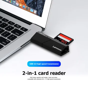 Lenovo D204 5Gbps USB 3.0 Memory Card Reader 2 in 1 SD TF Portable Adapter for Computer PC for Windows for MAC
Lenovo D204 5Gbps USB 3.0 Memory Card Reader 2 in 1 SD TF Portable Adapter for Computer PC for Windows for MAC