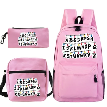 Mochila Feminina Hip Hop Mochila Stranger Things 3 Backpack Sac A Dos Causal Bag 3 PCS/set Kpop School Bags for Teenage Girls
Mochila Feminina Hip Hop Mochila Stranger Things 3 Backpack Sac A Dos Causal Bag 3 PCS/set Kpop School Bags for Teenage Girls