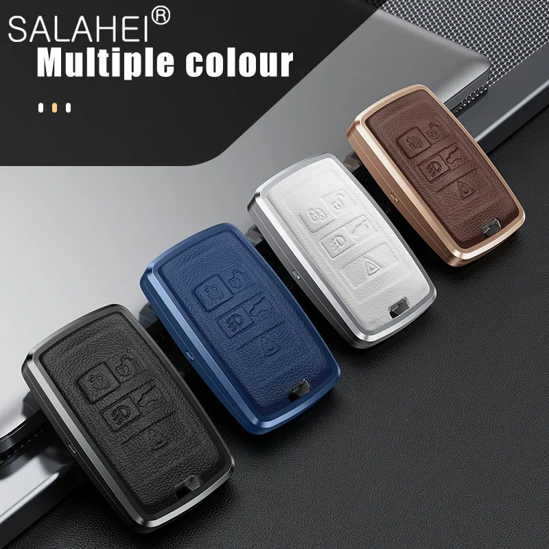 Aluminum Alloy + Leather Car Key Case Cover For Land Rover Range Rover Sport Evoque Velar Discovery 5 2018 2019 2020 Auto Style
Aluminum Alloy + Leather Car Key Case Cover For Land Rover Range Rover Sport Evoque Velar Discovery 5 2018 2019 2020 Auto Style