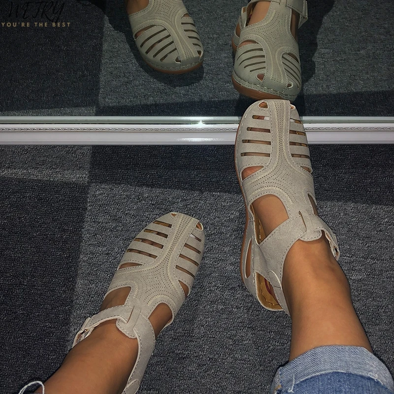 2020 Woman Summer Leather Vintage Sandals Buckle Casual Sewing Women Retro Sandalias Female Ladies Platform Shoes 36-46
2020 Woman Summer Leather Vintage Sandals Buckle Casual Sewing Women Retro Sandalias Female Ladies Platform Shoes 36-46