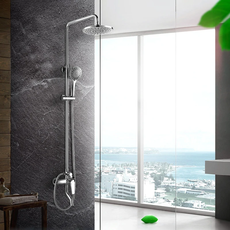 JIAYUN Hand Held Shower 5-Function 9"Wall-Mounted Shower System Adjustable Shower Bathroom Chrome
JIAYUN Hand Held Shower 5-Function 9"Wall-Mounted Shower System Adjustable Shower Bathroom Chrome