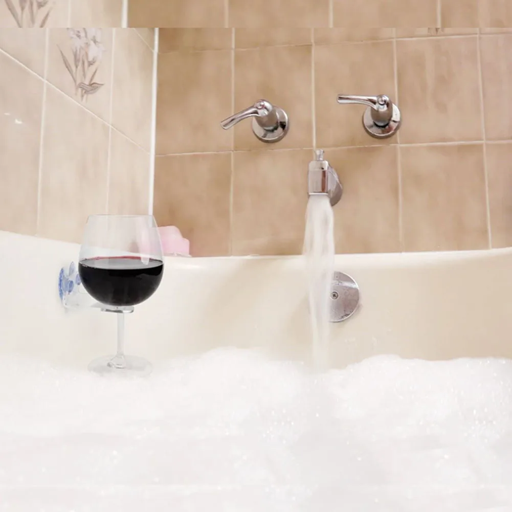 New Acrylic Wine Glass Holder For The Bath Shower Red Wine Glass Strong Wine Glass Storage Rack Kitchen Rack Hanging