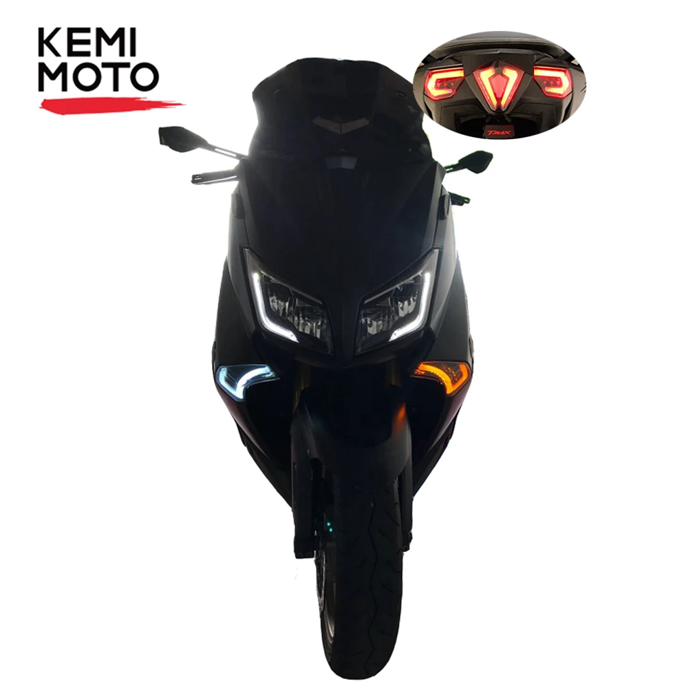 LED Taillight with Integrated turn signals for Yamaha R1 2007//2008 TMAX 530 2012//2016 Clear