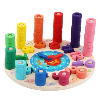 Rainbow Digital Clock Toy Wooden Shape Sorting Clock Learning Telling Time Teaching Clock Matching Educational Game
Rainbow Digital Clock Toy Wooden Shape Sorting Clock Learning Telling Time Teaching Clock Matching Educational Game