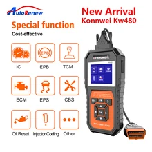 Konnwei KW480 OBD2 Car Fault Scanner diagnostic Tool For BMW Full System ABS Brake Gearbox Airbag Engine Scanner Free Shipping
Konnwei KW480 OBD2 Car Fault Scanner diagnostic Tool For BMW Full System ABS Brake Gearbox Airbag Engine Scanner Free Shipping