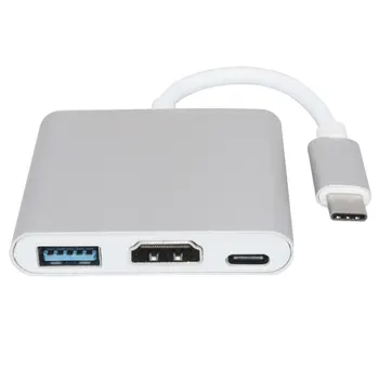USB C HUB to HDMI Adapter For Macbook Pro/Air Thunderbolt 3 USB Type C Hub to HDMI 4K USB 3.0 Port USB-C Power Delivery
USB C HUB to HDMI Adapter For Macbook Pro/Air Thunderbolt 3 USB Type C Hub to HDMI 4K USB 3.0 Port USB-C Power Delivery