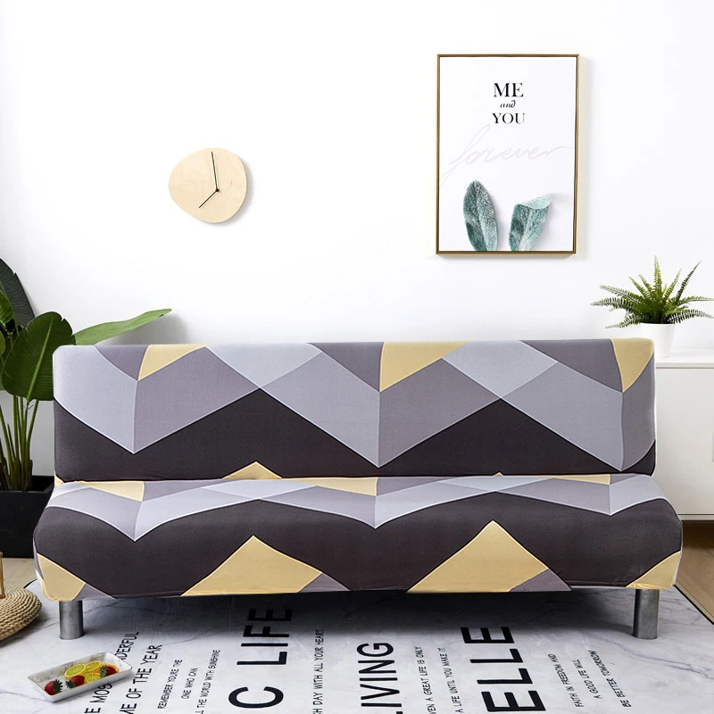 Housse extensible pour canapé et lit pliant, pour siège, sans accoudoirs, moderne, pour une longueur de 160 à 190cm, tout compris Housse extensible pour canapé et lit pliant, pour siège, sans accoudoirs, moderne, pour une longueur de 160 à 190cm, tout compris