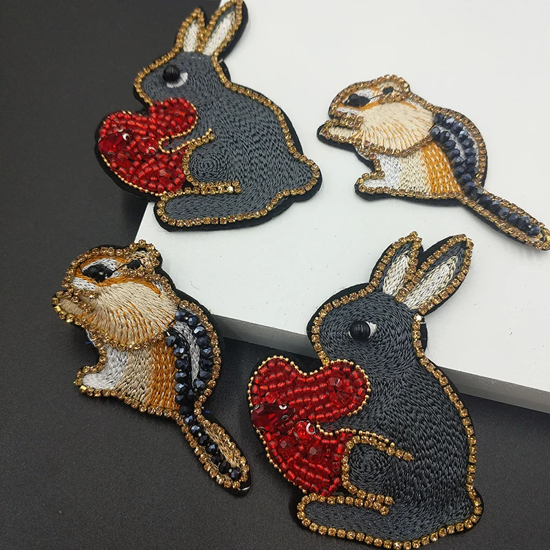 3D Craft Rabbit Love Mouse Pearl Rhinestones Brooch Embroidery Patches Sew on Beading Applique Clothes Shoes Bags Decoration DIY
3D Craft Rabbit Love Mouse Pearl Rhinestones Brooch Embroidery Patches Sew on Beading Applique Clothes Shoes Bags Decoration DIY