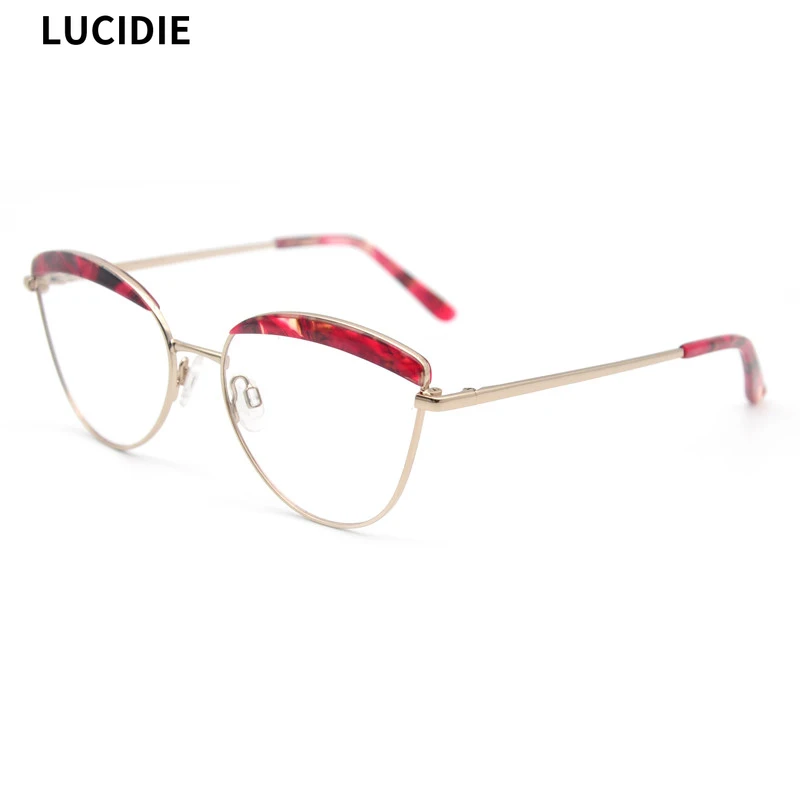 Новинка 2020 Модные Винтажные оптические очки LUCIDIE в металлической оправе с