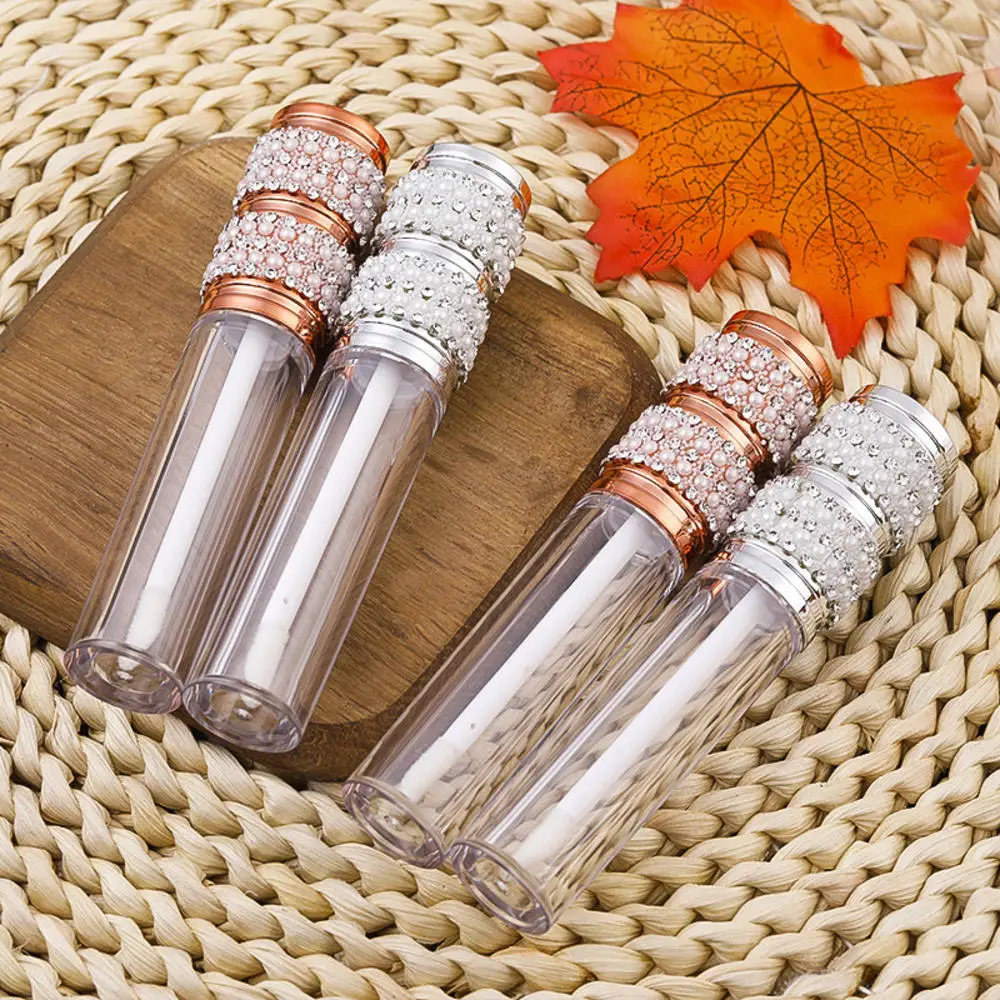 Refillable Lip Gloss Tubes 6ML Round Three-section Rhinestone Clear Plastic Empty Makeup DIY Lip Gloss Containers
Refillable Lip Gloss Tubes 6ML Round Three-section Rhinestone Clear Plastic Empty Makeup DIY Lip Gloss Containers