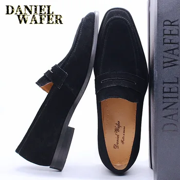 LUXURY MEN'S LOAFERS SUEDE LEATHER SLIP ON BROWN BLACK PENNY LOAFERS MEN SUMMER DRESS 2020 SHOES WEDDING OFFICE MEN CASUAL SHOES
LUXURY MEN'S LOAFERS SUEDE LEATHER SLIP ON BROWN BLACK PENNY LOAFERS MEN SUMMER DRESS 2020 SHOES WEDDING OFFICE MEN CASUAL SHOES