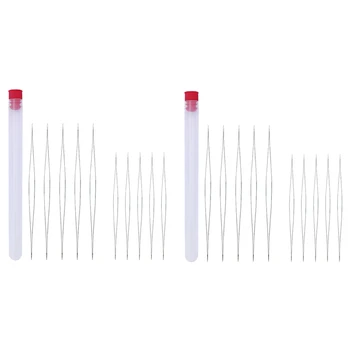 20Pcs Big Eye Beading Needles, Stainless Steel Sewing Needles, Large Collapsible Embroidery Beading Needle with Needle Bottle 
20Pcs Big Eye Beading Needles, Stainless Steel Sewing Needles, Large Collapsible Embroidery Beading Needle with Needle Bottle