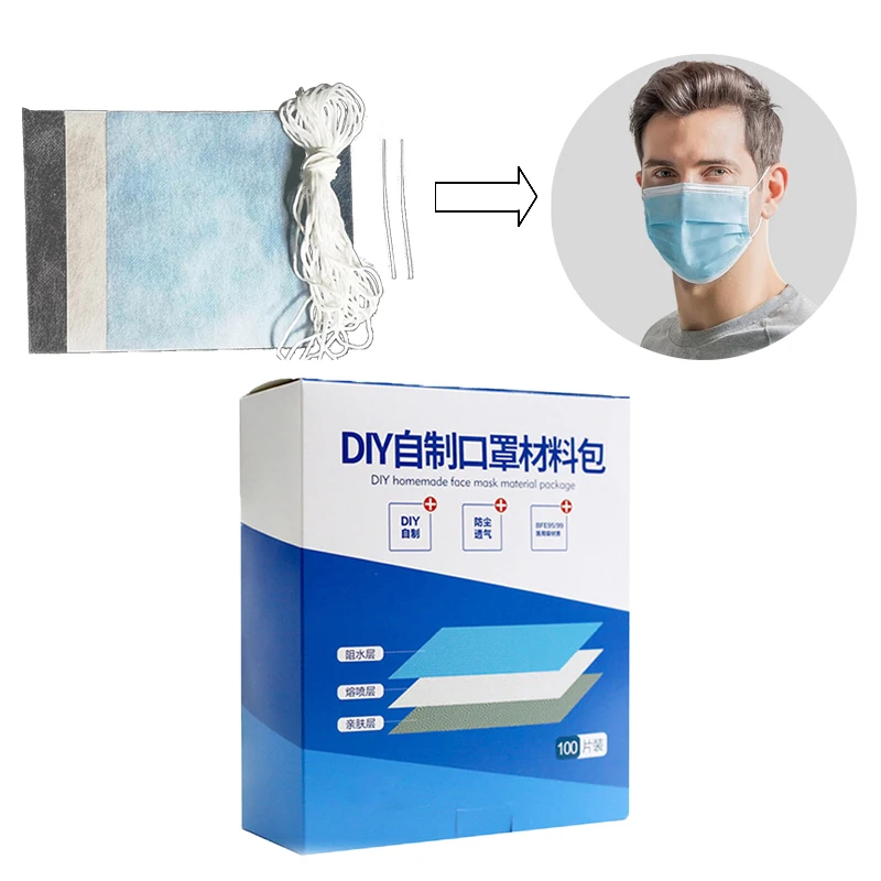 100pcs handmade DIY Disposable non-woven Anti-Corona Virus Mask material with Elastic Ear Loop Face Mouth Breathing Safety hot
100pcs handmade DIY Disposable non-woven Anti-Corona Virus Mask material with Elastic Ear Loop Face Mouth Breathing Safety hot