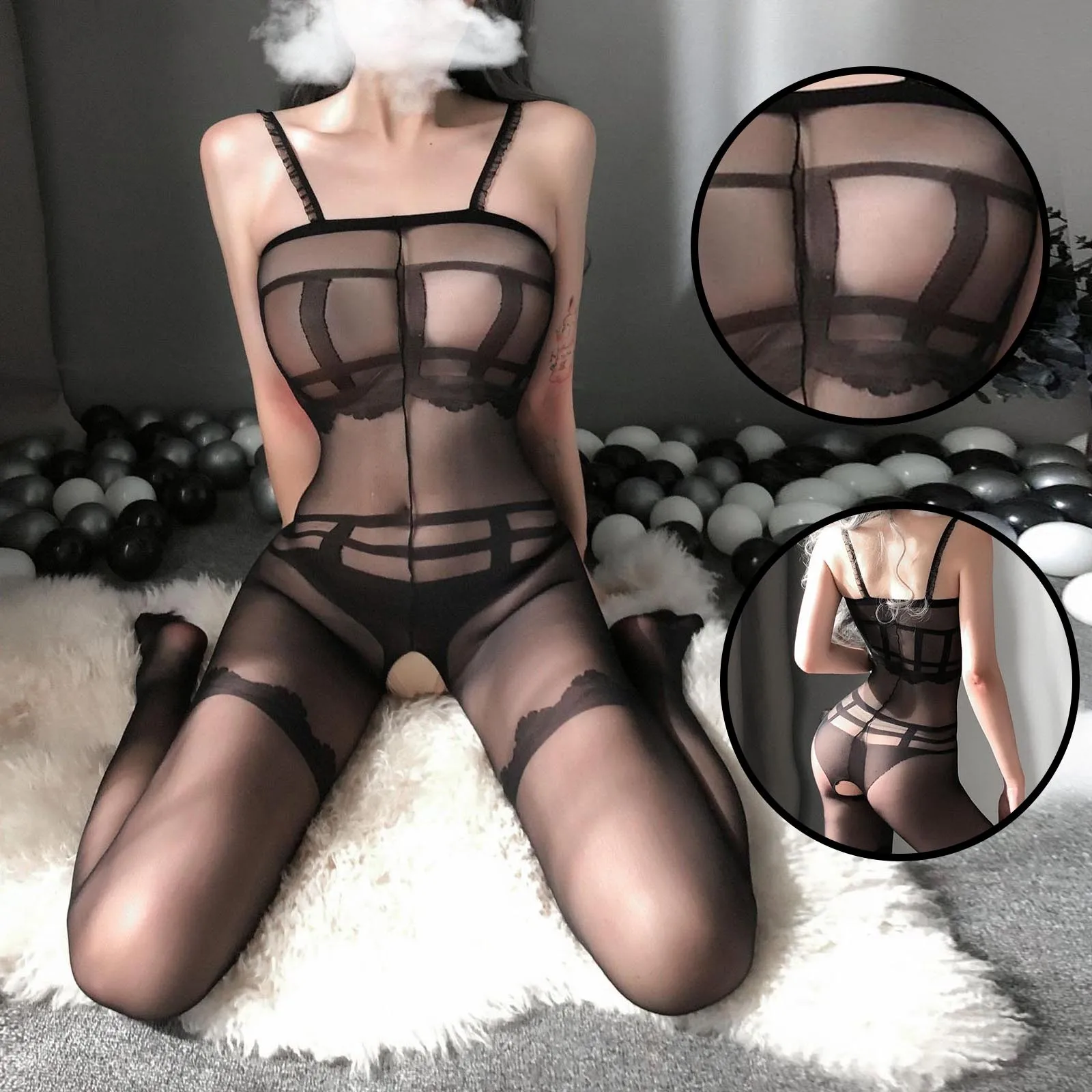 Women Sexy Jumpsuit Transparent Lace Lingerie Sexy Jumpsuit Mesh Open Crotch Jumpsuit Underwear Teddy Lenceria Sensual Mujer
Women Sexy Jumpsuit Transparent Lace Lingerie Sexy Jumpsuit Mesh Open Crotch Jumpsuit Underwear Teddy Lenceria Sensual Mujer