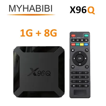 

X96Q Android TV Box 1GB RAM 8GB ROM Allwinner H313 Quad Core Smart Android 10.0 tv box 2.4G Wifi 4K X96 Set top Box Media Playe