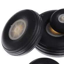 

2Pcs/lot Tail Wheel Rubber PU Plastic Hub 1" - 3.5" Inch For RC Airplane Replacement Parts Wholesale