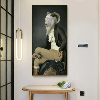 SELFLESSLY Art Goat Dressed Vintage Posters Creative Art Canvas Painting Wall Pictures for Living Room Prints Cuadros Pictures
SELFLESSLY Art Goat Dressed Vintage Posters Creative Art Canvas Painting Wall Pictures for Living Room Prints Cuadros Pictures