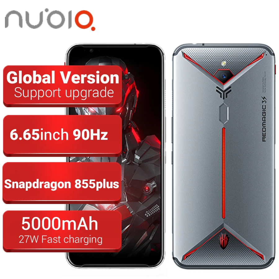 Global Version ZTE Nubia Red Magic 3S 12GB 256GB Gaming Phone Snapdragon 855 Plus 6.65" 48MP 5000mAh Android Mobile SmartPhone
Global Version ZTE Nubia Red Magic 3S 12GB 256GB Gaming Phone Snapdragon 855 Plus 6.65" 48MP 5000mAh Android Mobile SmartPhone