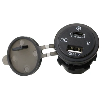 Car Charger Waterproof 12V 24V Type C PD QC 3.0 USB Charger LED Voltmeter Power Adapter for Smart Phone Tablet Boat Motorcycle
Car Charger Waterproof 12V 24V Type C PD QC 3.0 USB Charger LED Voltmeter Power Adapter for Smart Phone Tablet Boat Motorcycle