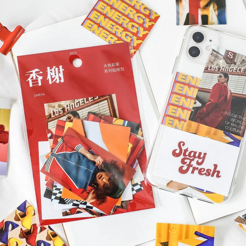 40 sheets/bag ins style creative character self-adhesive paper scrapbook DIY decoration diary student stationery gift
40 sheets/bag ins style creative character self-adhesive paper scrapbook DIY decoration diary student stationery gift