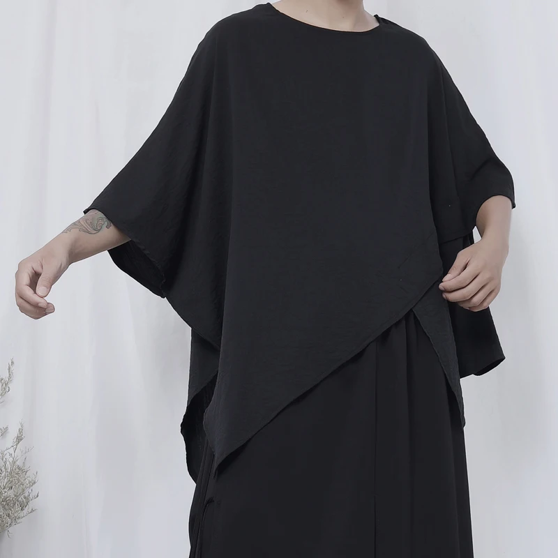 Футболка мужская с коротким рукавом, простая тенниска с асимметричным подолом, круглый вырез, свободная майка, лето
Футболка мужская с коротким рукавом, простая тенниска с асимметричным подолом, круглый вырез, свободная майка, лето