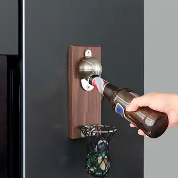 1Pc Wine Beer Bottle Opener Wall Mount Bottle Basketball Bottle Opener with Embedded Magnetic Cap Catcher in Solid Opener
1Pc Wine Beer Bottle Opener Wall Mount Bottle Basketball Bottle Opener with Embedded Magnetic Cap Catcher in Solid Opener
