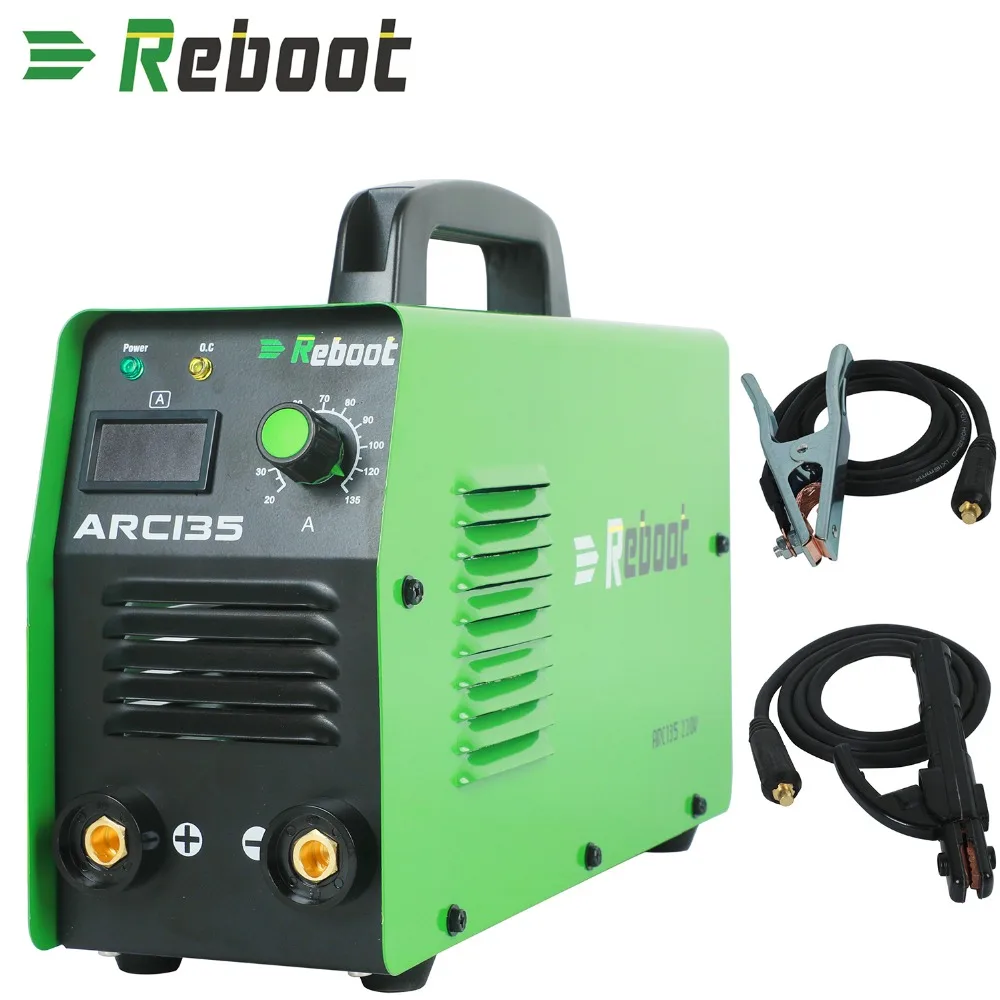 REBOOT ARC Digital welder Portable ARC135 welding tool 220V ARC Welder 120 Amp MMA Inverter Welding Machine EU Plug
REBOOT ARC Digital welder Portable ARC135 welding tool 220V ARC Welder 120 Amp MMA Inverter Welding Machine EU Plug