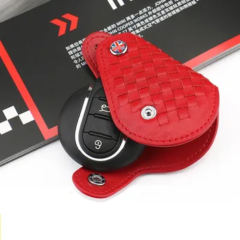 Braided Car Key Cover Case Genuine Leather Auto Key Storage Bag for BMW Mini Cooper Countryman F56 Black Red Brown
Braided Car Key Cover Case Genuine Leather Auto Key Storage Bag for BMW Mini Cooper Countryman F56 Black Red Brown