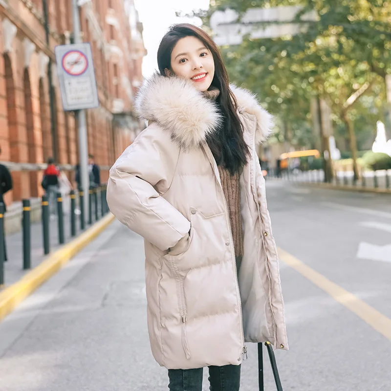 2019 New Style Korean-style Mid-length down Jacket Women's Winter Large Fur Collar INS down Coat Cotton Coat Students Coat Women
2019 New Style Korean-style Mid-length down Jacket Women's Winter Large Fur Collar INS down Coat Cotton Coat Students Coat Women