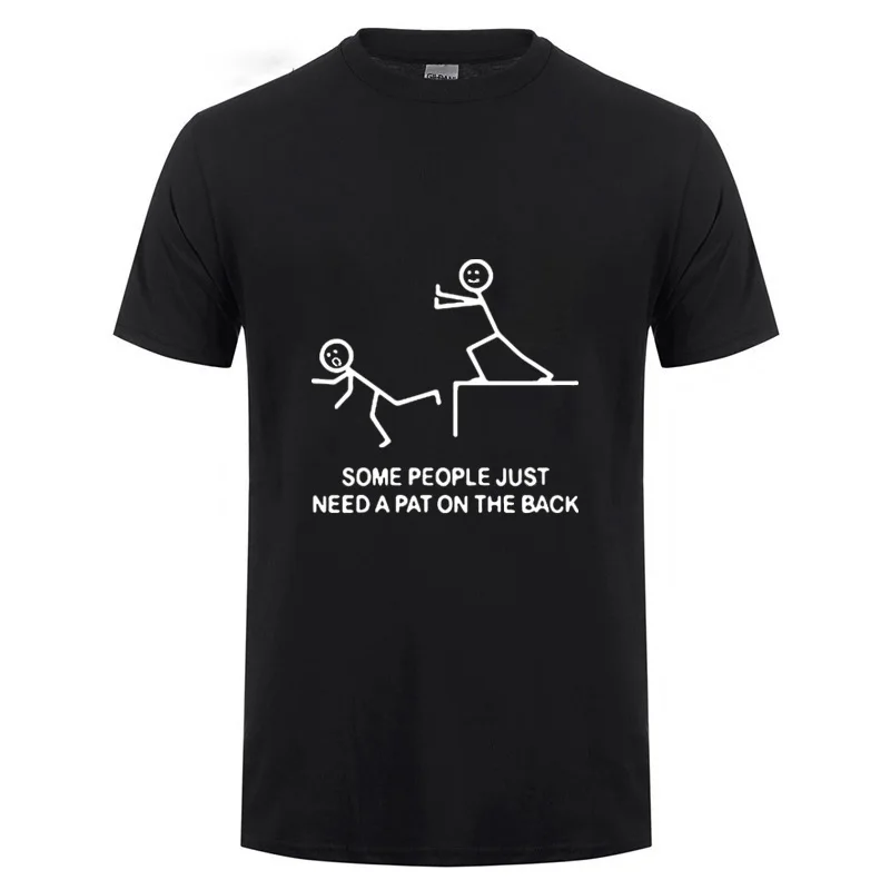 SOME PEOPLE JUST NEED A PAT ON THE BACK Inspirational Phrase Design Sketch Funny T Shirt Men Fitness Short Sleeve Cotton T-Shirt
SOME PEOPLE JUST NEED A PAT ON THE BACK Inspirational Phrase Design Sketch Funny T Shirt Men Fitness Short Sleeve Cotton T-Shirt