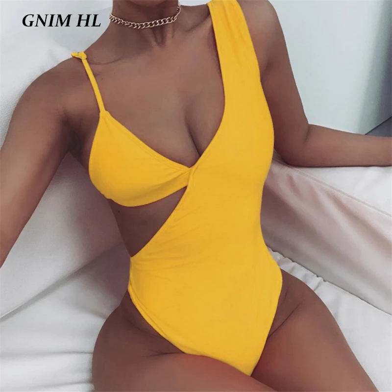 GNIM One Piece Swimsuit Women Push Up Sexy Bikini Swiwmear 2020 New Solid Halter Bathing Suit High Waist Brazilian Biquini Set 
GNIM One Piece Swimsuit Women Push Up Sexy Bikini Swiwmear 2020 New Solid Halter Bathing Suit High Waist Brazilian Biquini Set